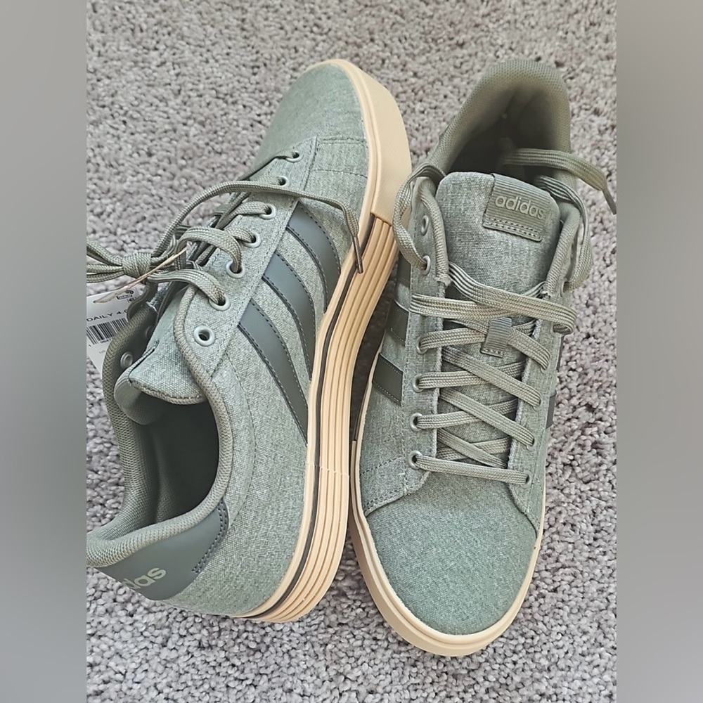 Green adidas men’s 10.5